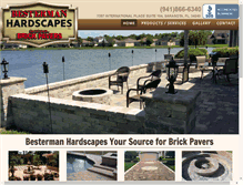 Tablet Screenshot of bestermanhardscapes.com